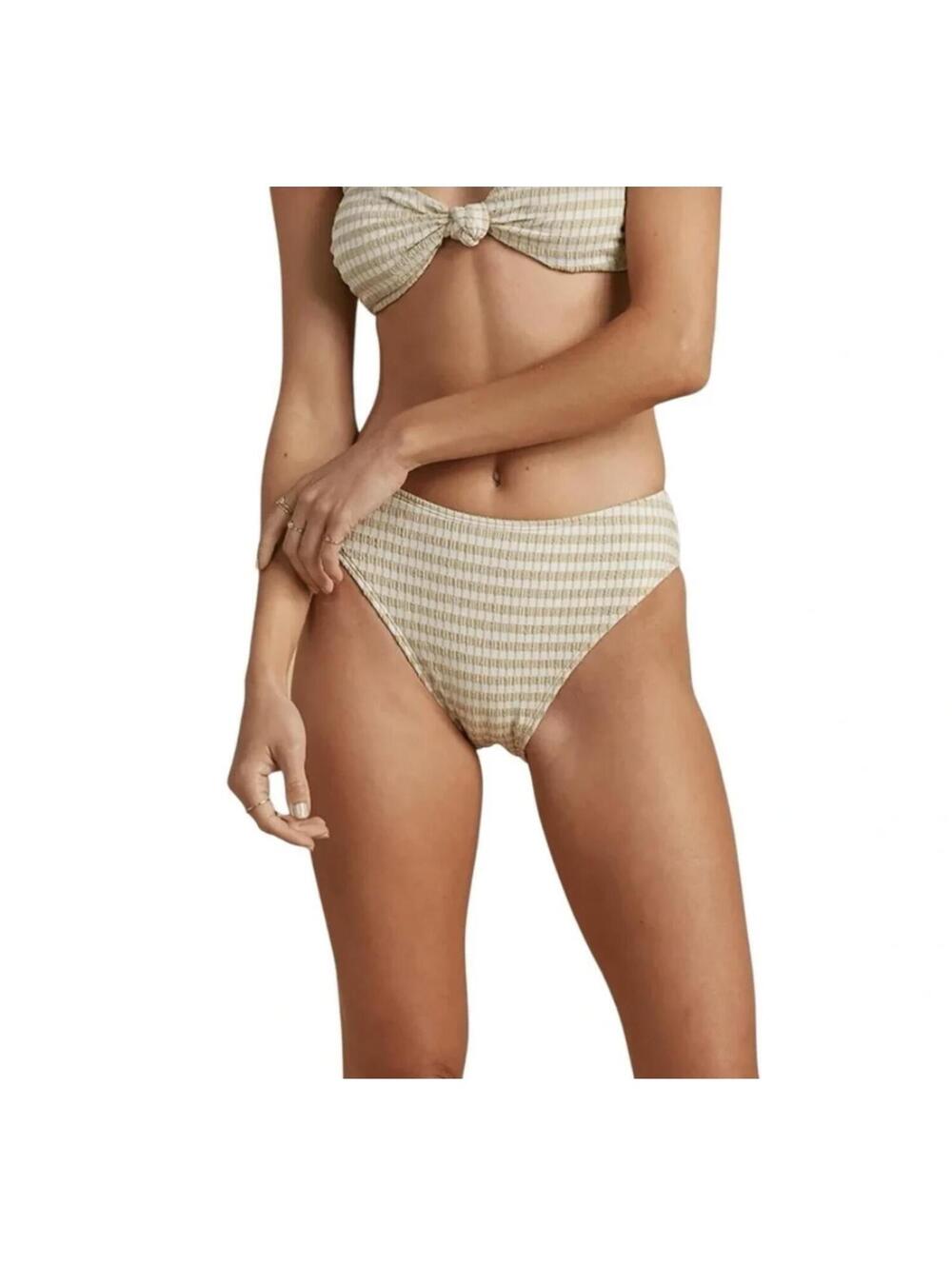 Billabong x Salty Blonde Maui Rider High Rise Bikini Bottom Green M